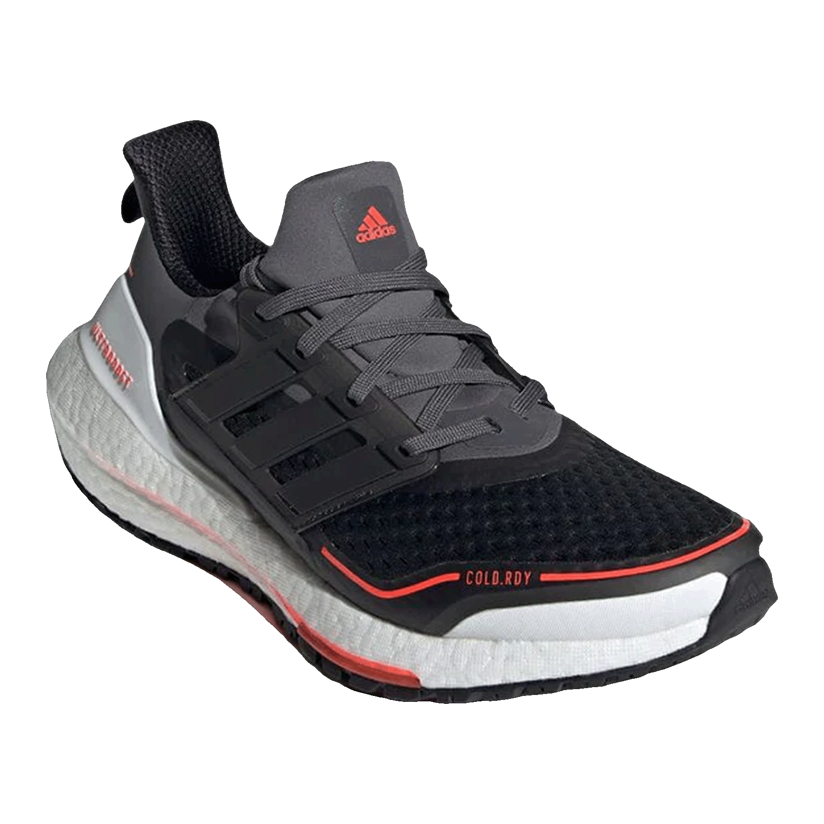 adidas Ultra Boost 21 Cold.RDY Grey Black Solar Red Side GV7122