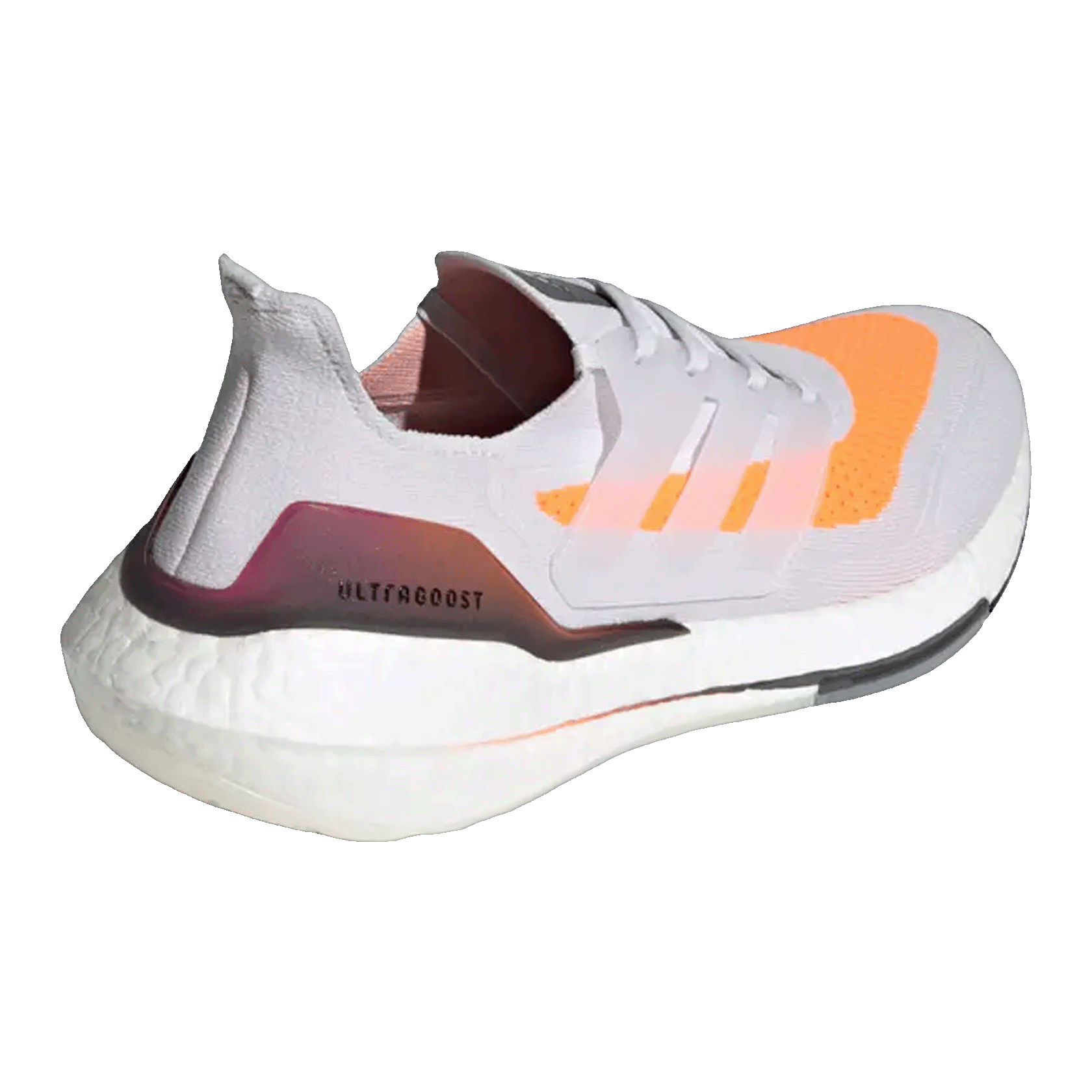 adidas Ultra Boost 21 Grey Screaming Orange (W) Back FY0397