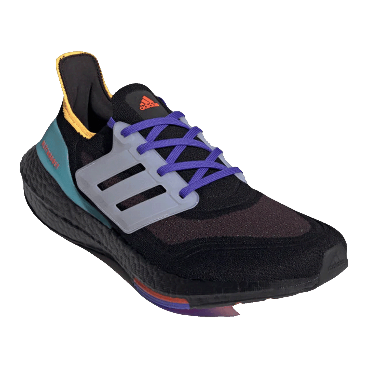 adidas Ultra Boost 21 Pulse Aqua Black Side S23870