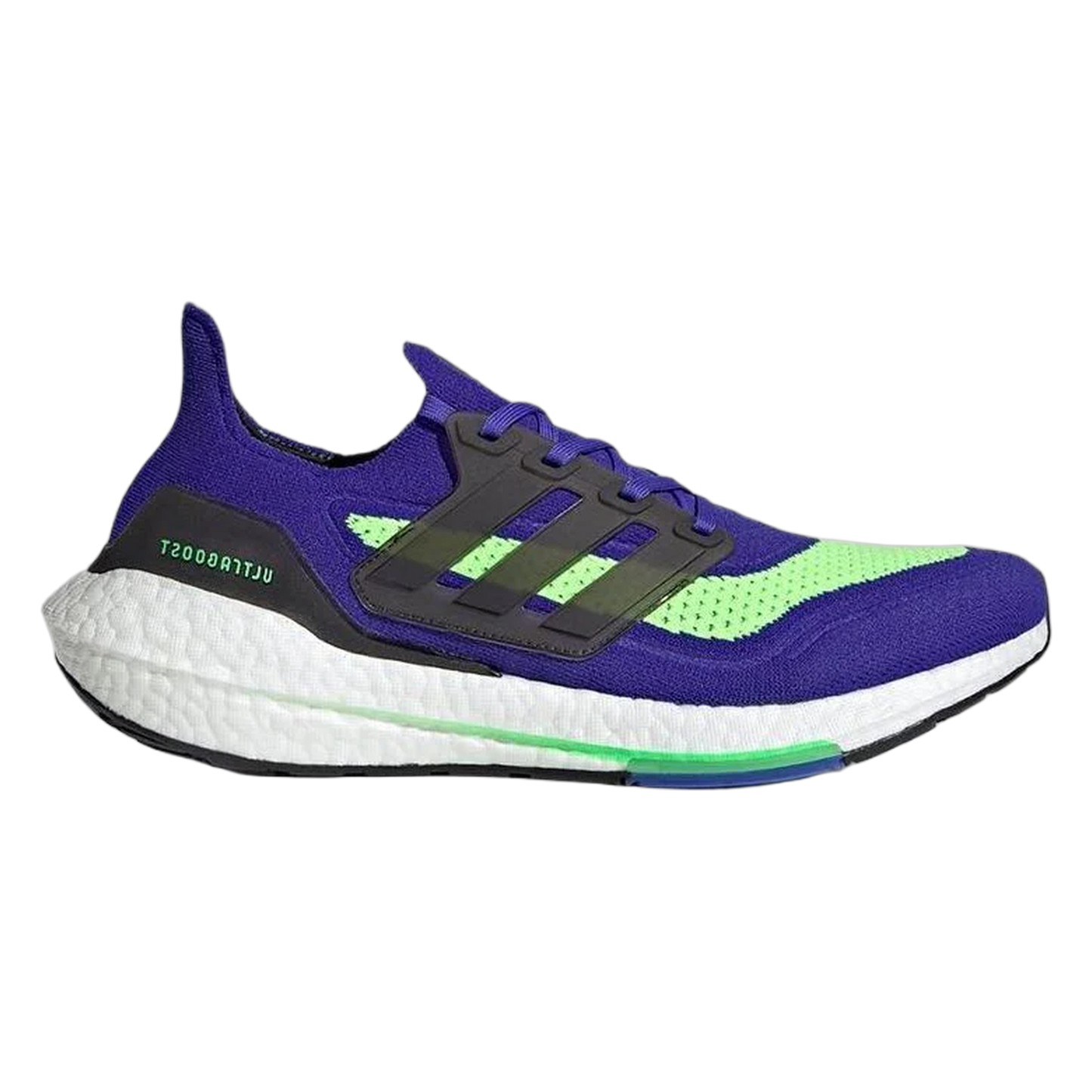 adidas Ultra Boost 21 Sonic Ink Screaming Green S23873