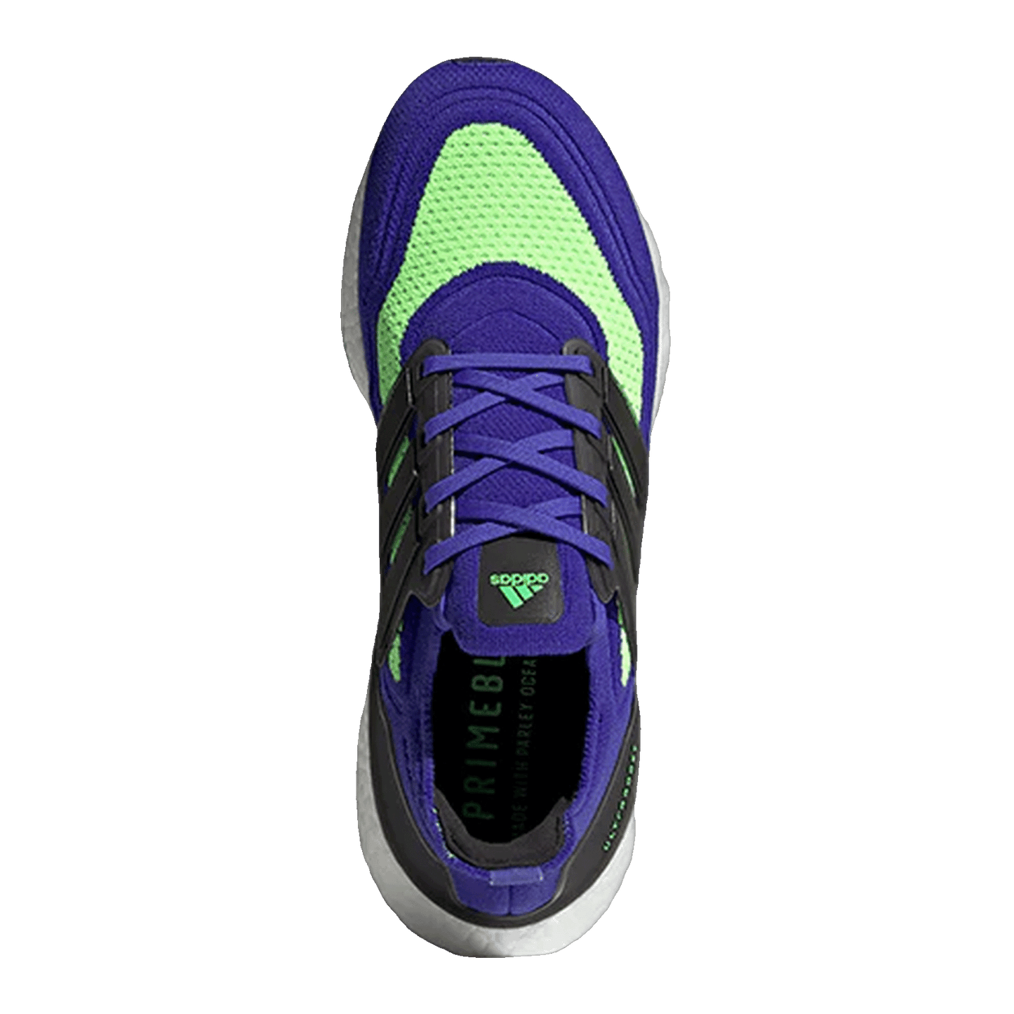 adidas Ultra Boost 21 Sonic Ink Screaming Green Oben S23873