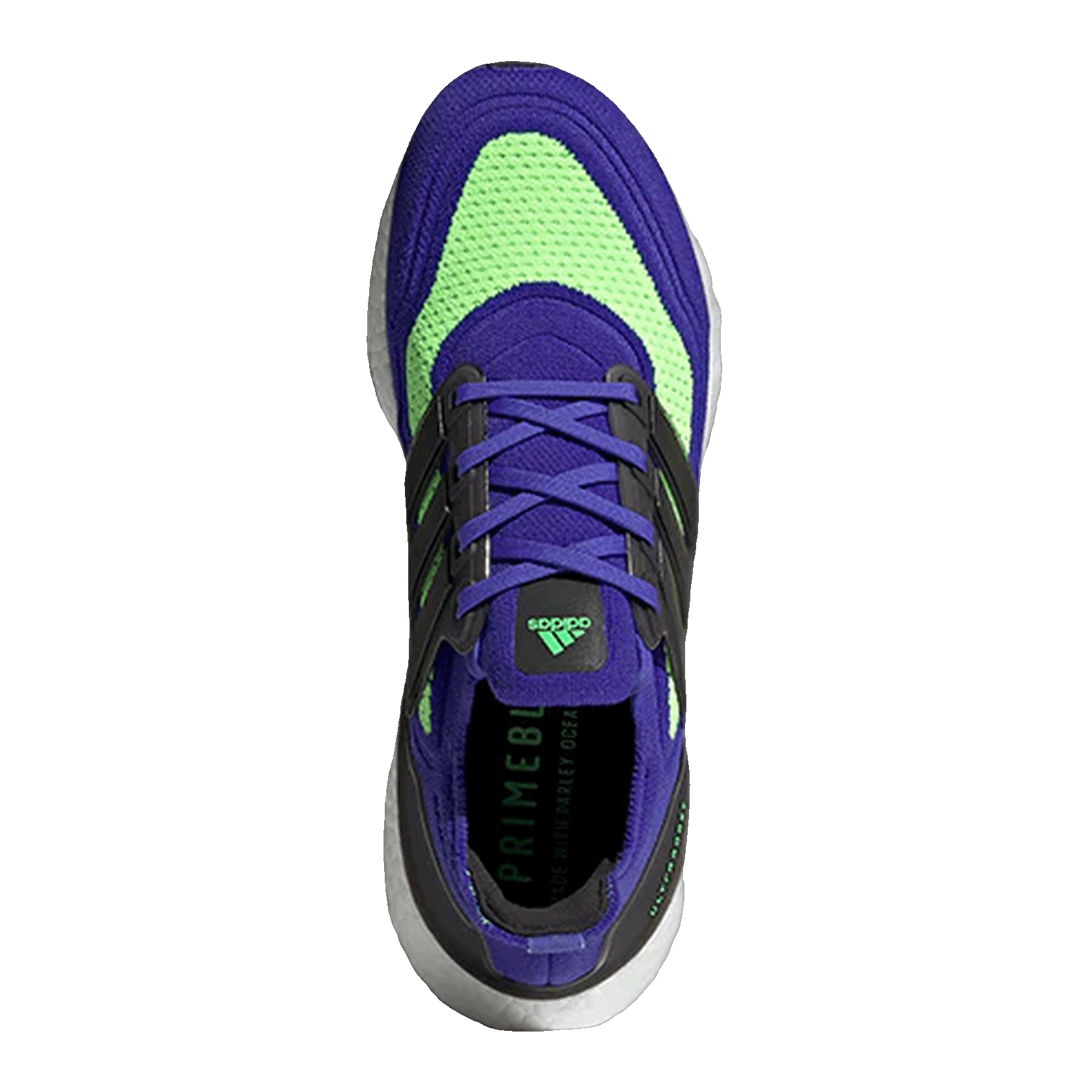 adidas Ultra Boost 21 Sonic Ink Screaming Green Oben S23873