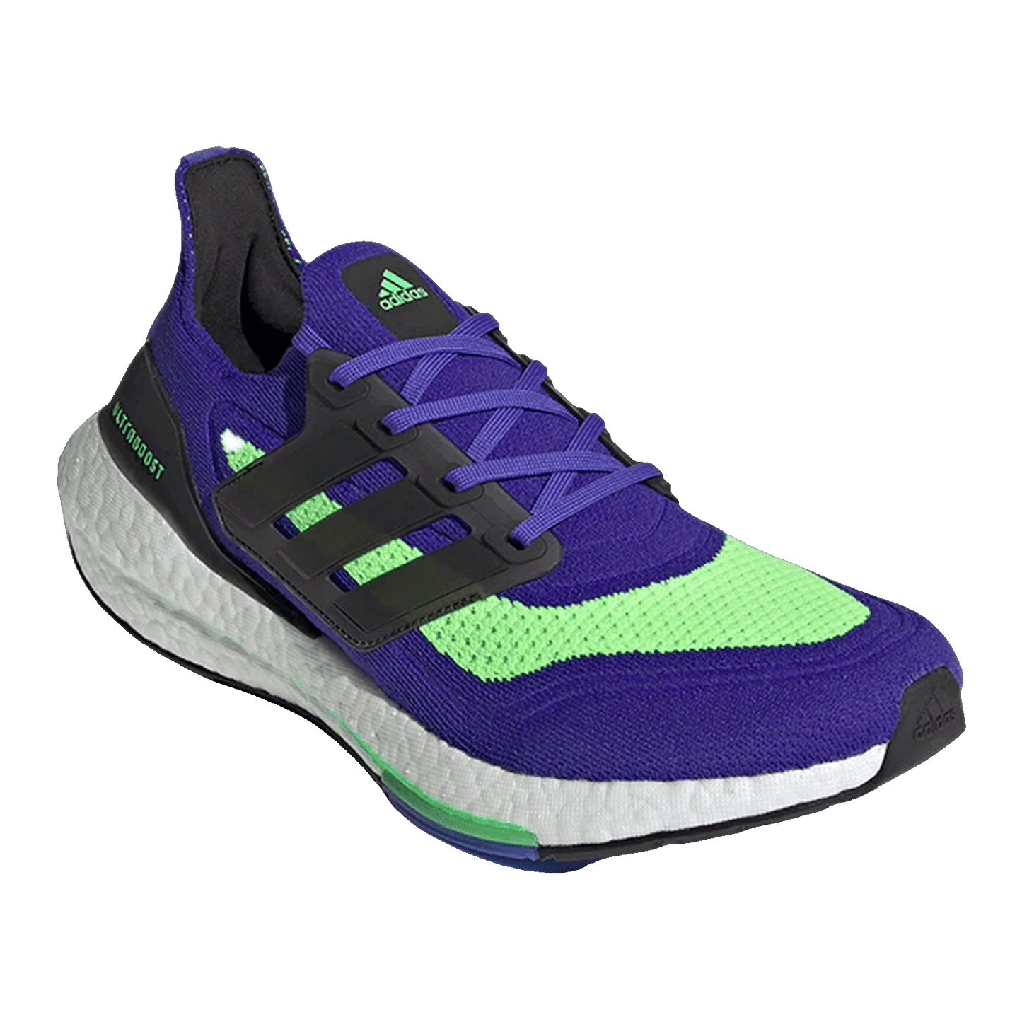 adidas Ultra Boost 21 Sonic Ink Screaming Green Side S23873