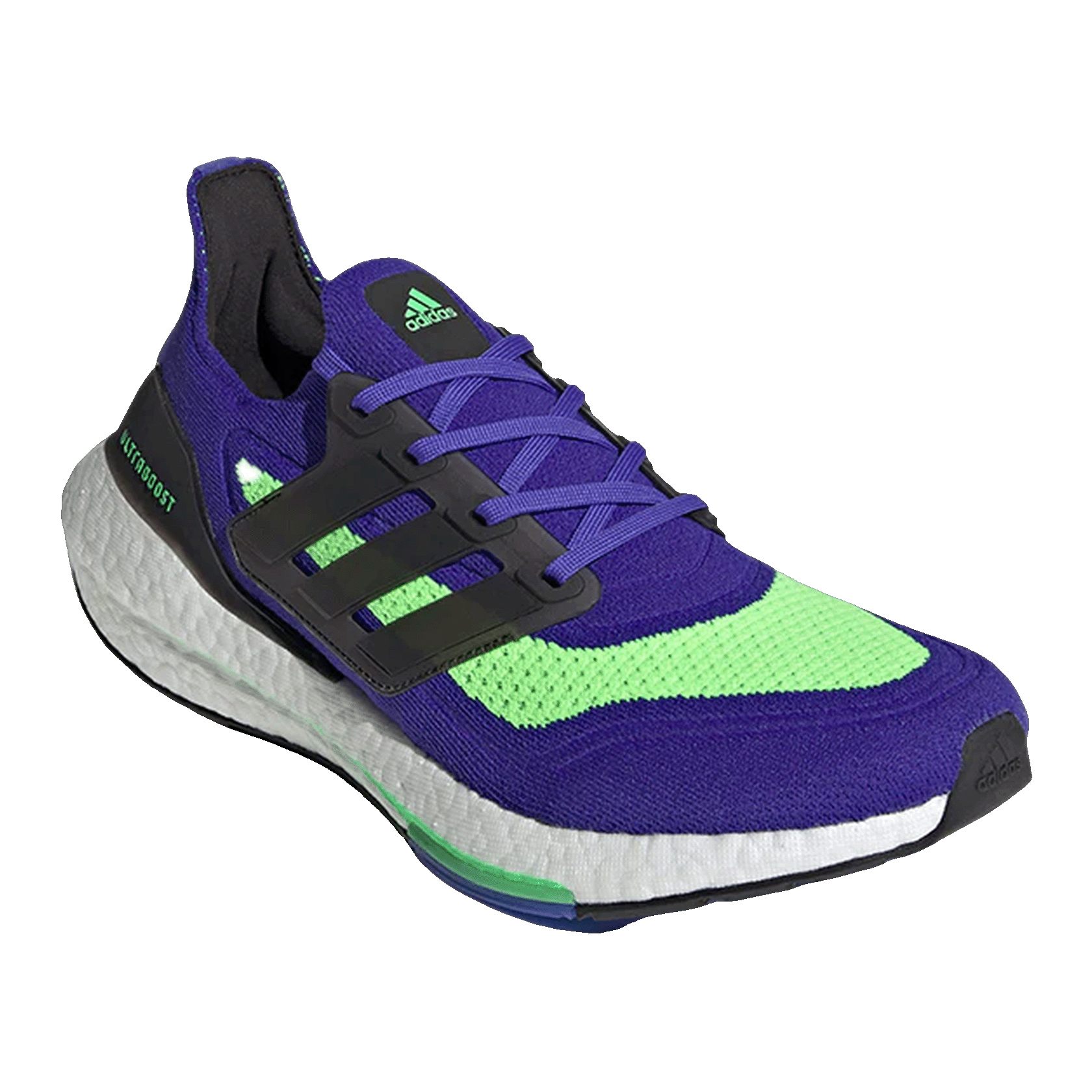 adidas Ultra Boost 21 Sonic Ink Screaming Green Side S23873