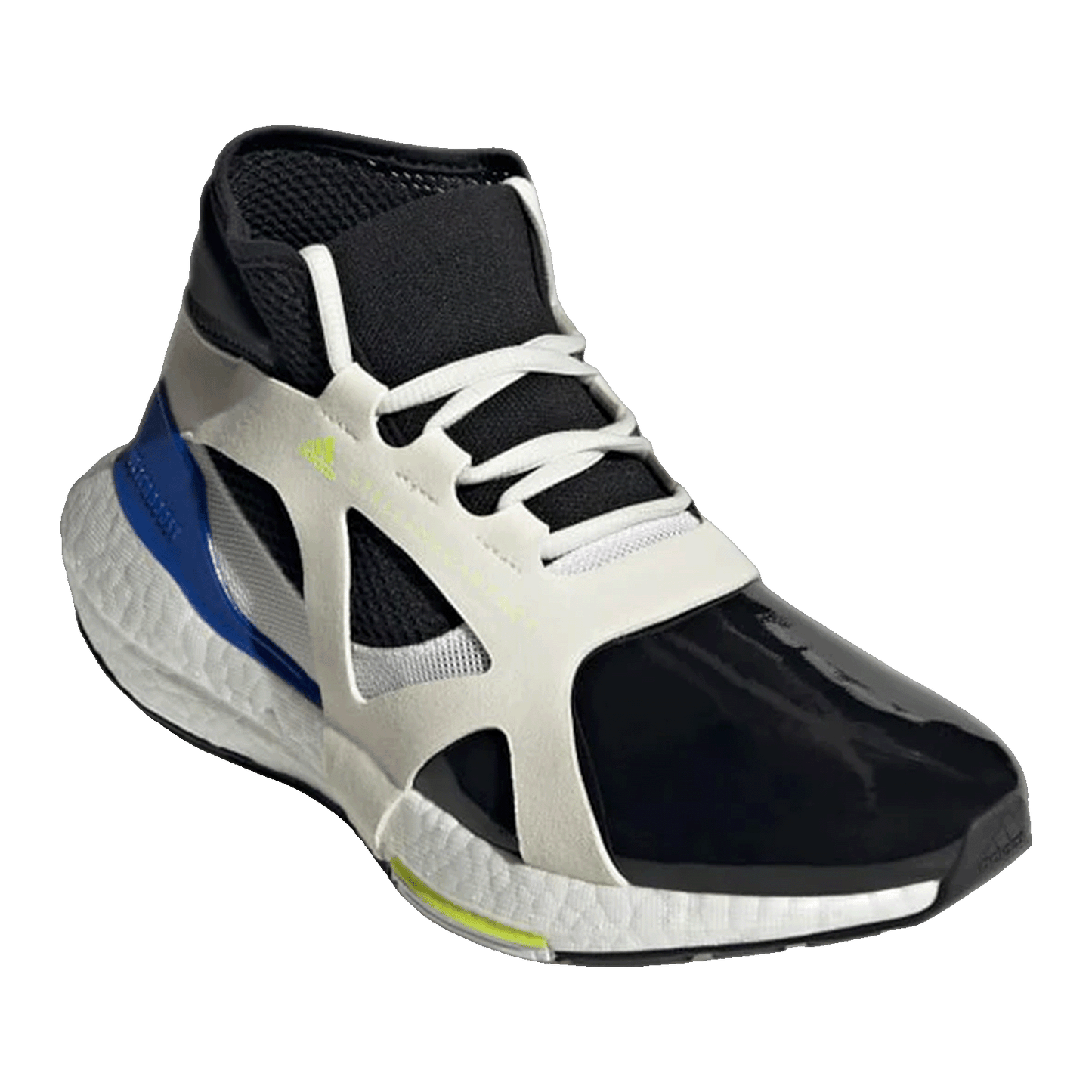 adidas Ultra Boost 21 Stella McCartney White Core Black Bold Blue (W) Side GX8164