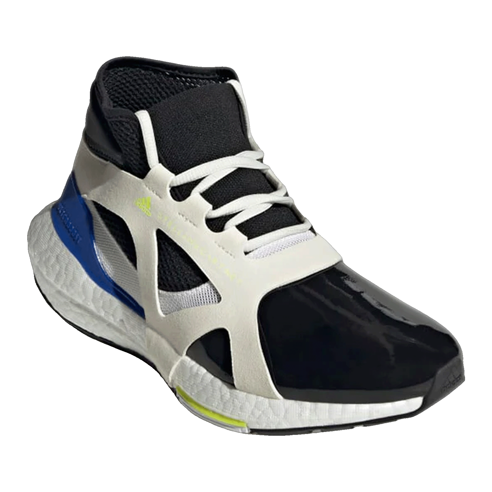 adidas Ultra Boost 21 Stella McCartney White Core Black Bold Blue (W) Side GX8164