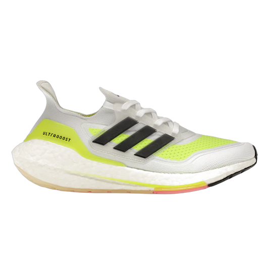 adidas Ultra Boost 21 White Solar Green (W) FY0401