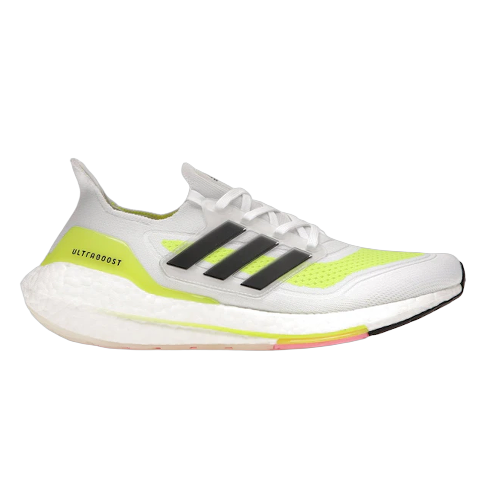 adidas Ultra Boost 21 White Solar Yellow FY0377