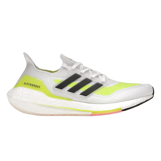adidas Ultra Boost 21 White Solar Yellow FY0377
