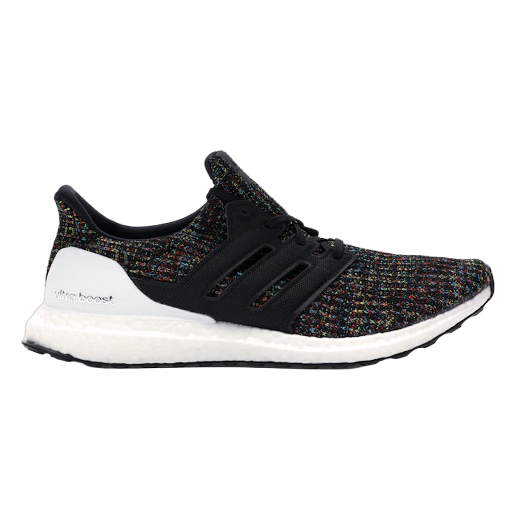 adidas Ultra Boost 4.0 Black Multi-Color White Heel Cage F35232