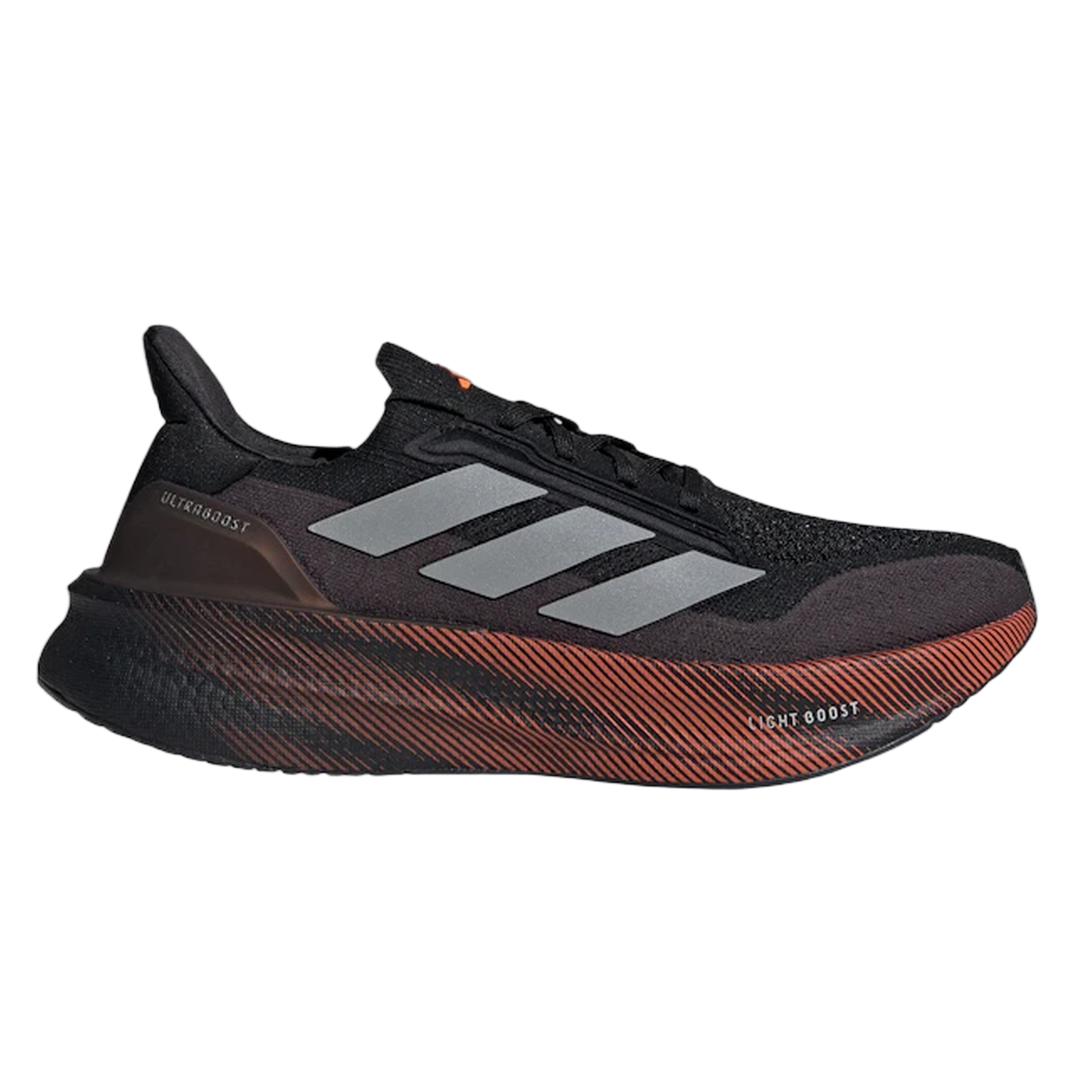 adidas Ultra Boost 5X Black Silver Metallic Lucid Orange JQ9082