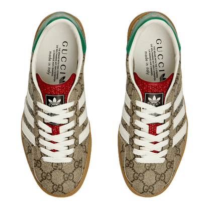 adidas x Gucci Gazelle Beige GG Monogram (W) Oben IE4796
