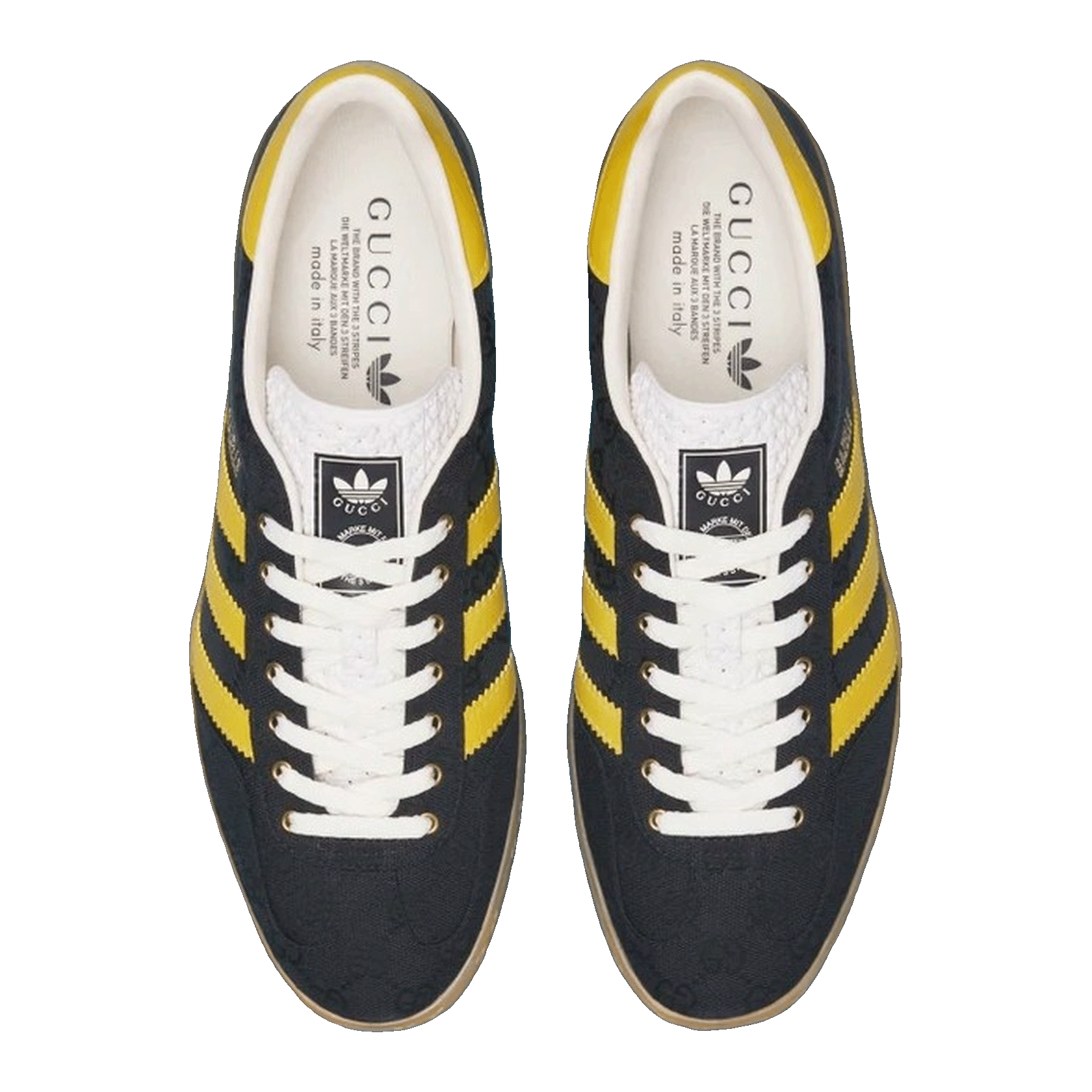 adidas x Gucci Gazelle Black GG Monogram Oben IE2264