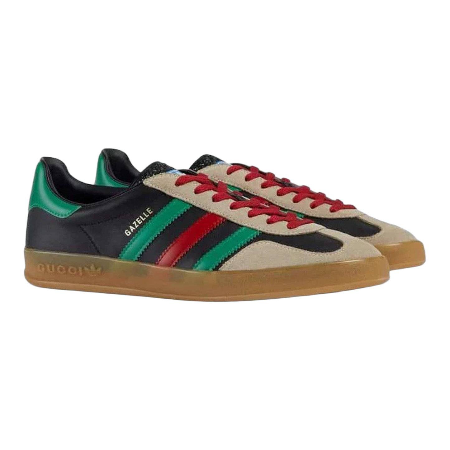 adidas x Gucci Gazelle Black Green Red Side 726487 AAA43 9549