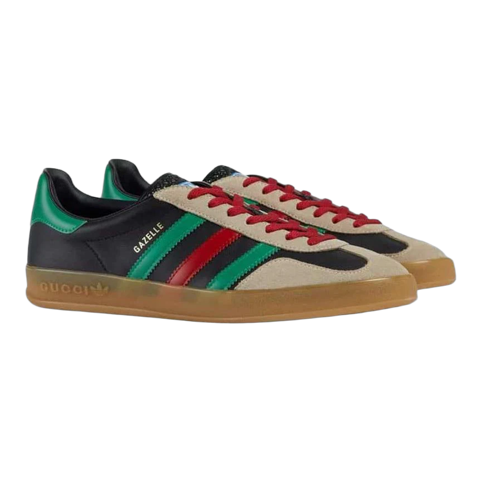 adidas x Gucci Gazelle Black Green Red Side 726487 AAA43 9549