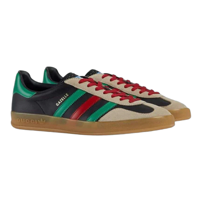 adidas x Gucci Gazelle Black Green Red Side 726487 AAA43 9549