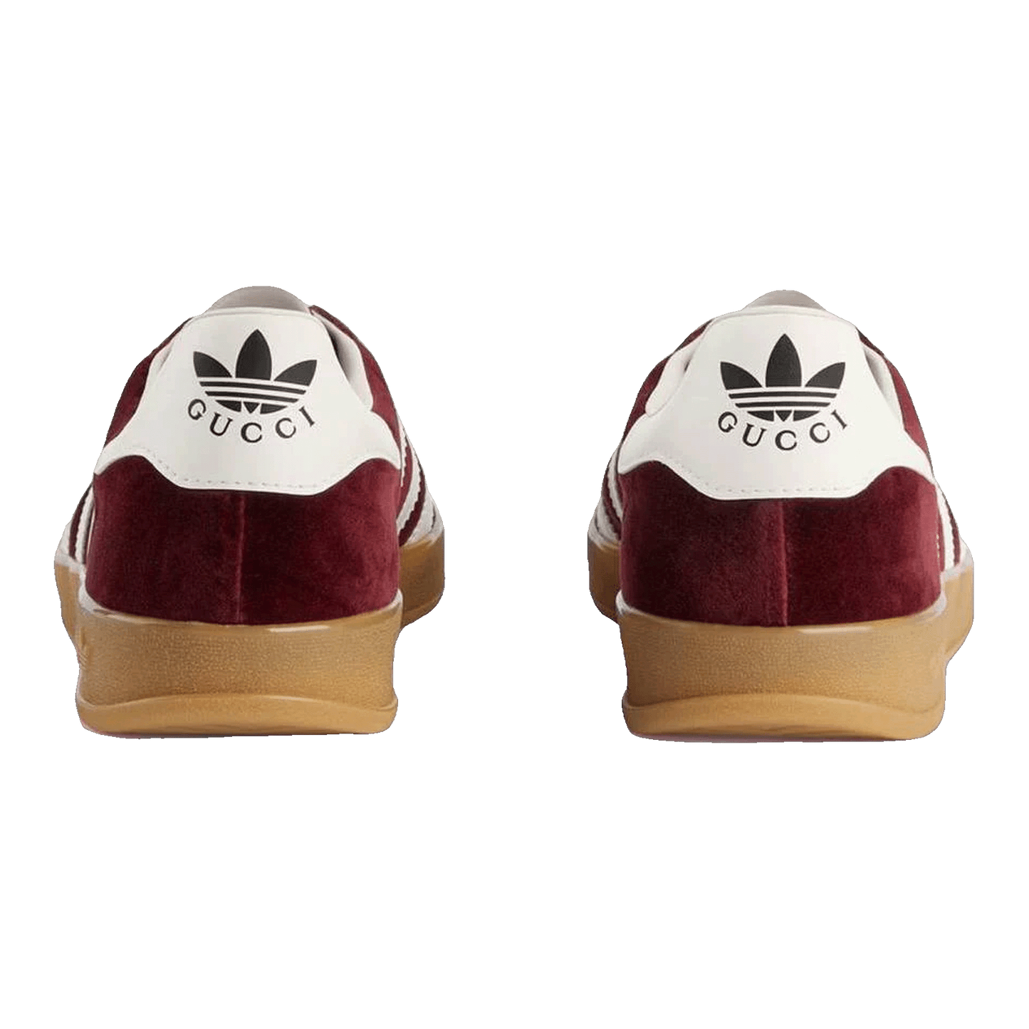 adidas x Gucci Gazelle Burgundy Velvet Back