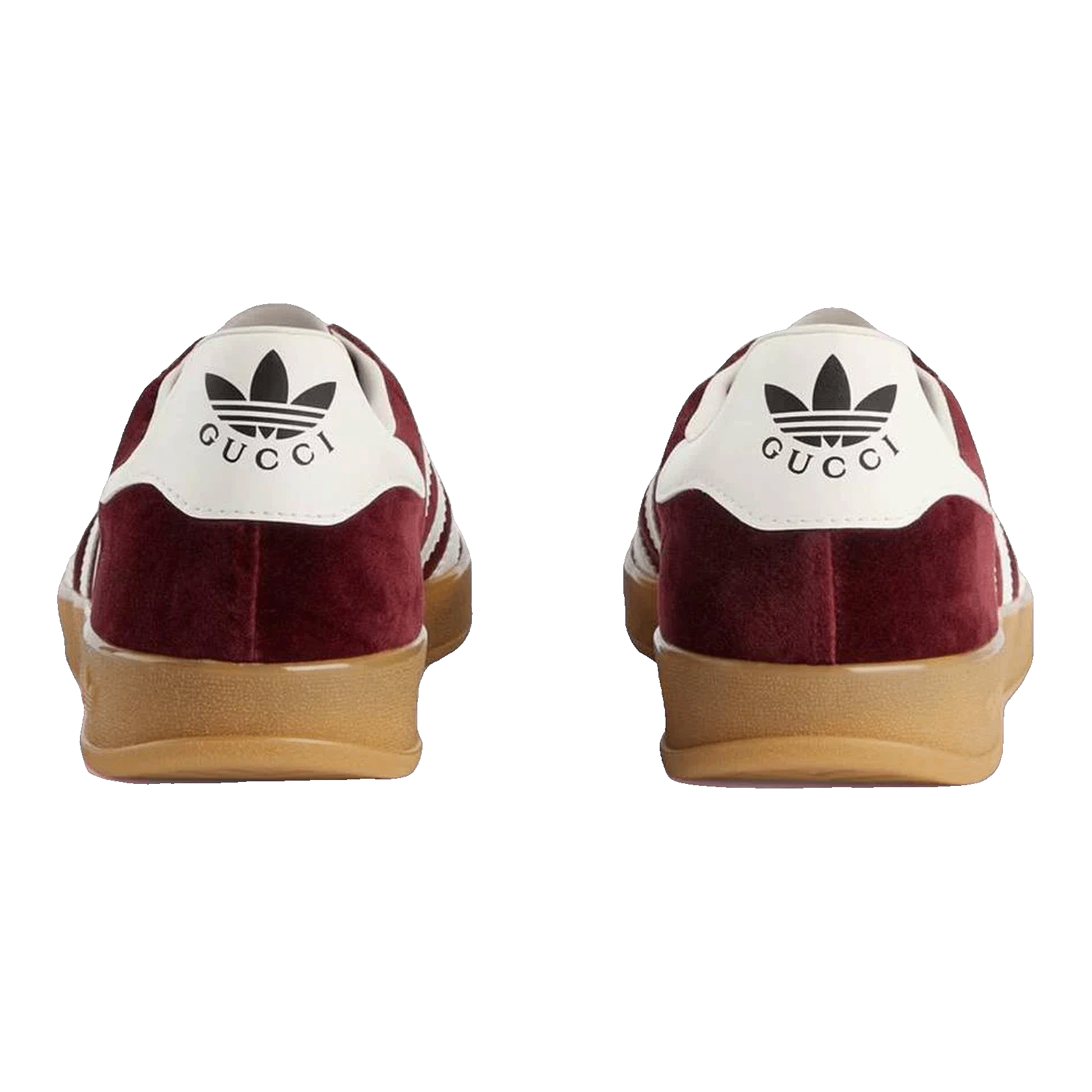 adidas x Gucci Gazelle Burgundy Velvet Back
