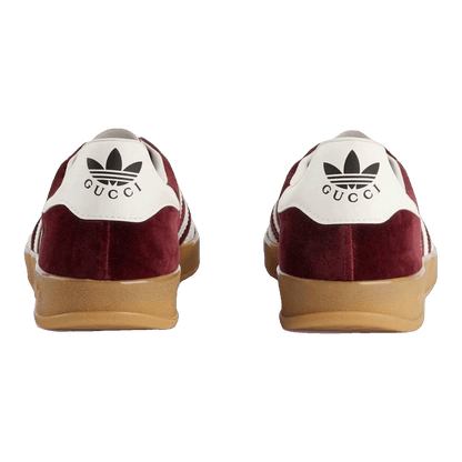 adidas x Gucci Gazelle Burgundy Velvet Back