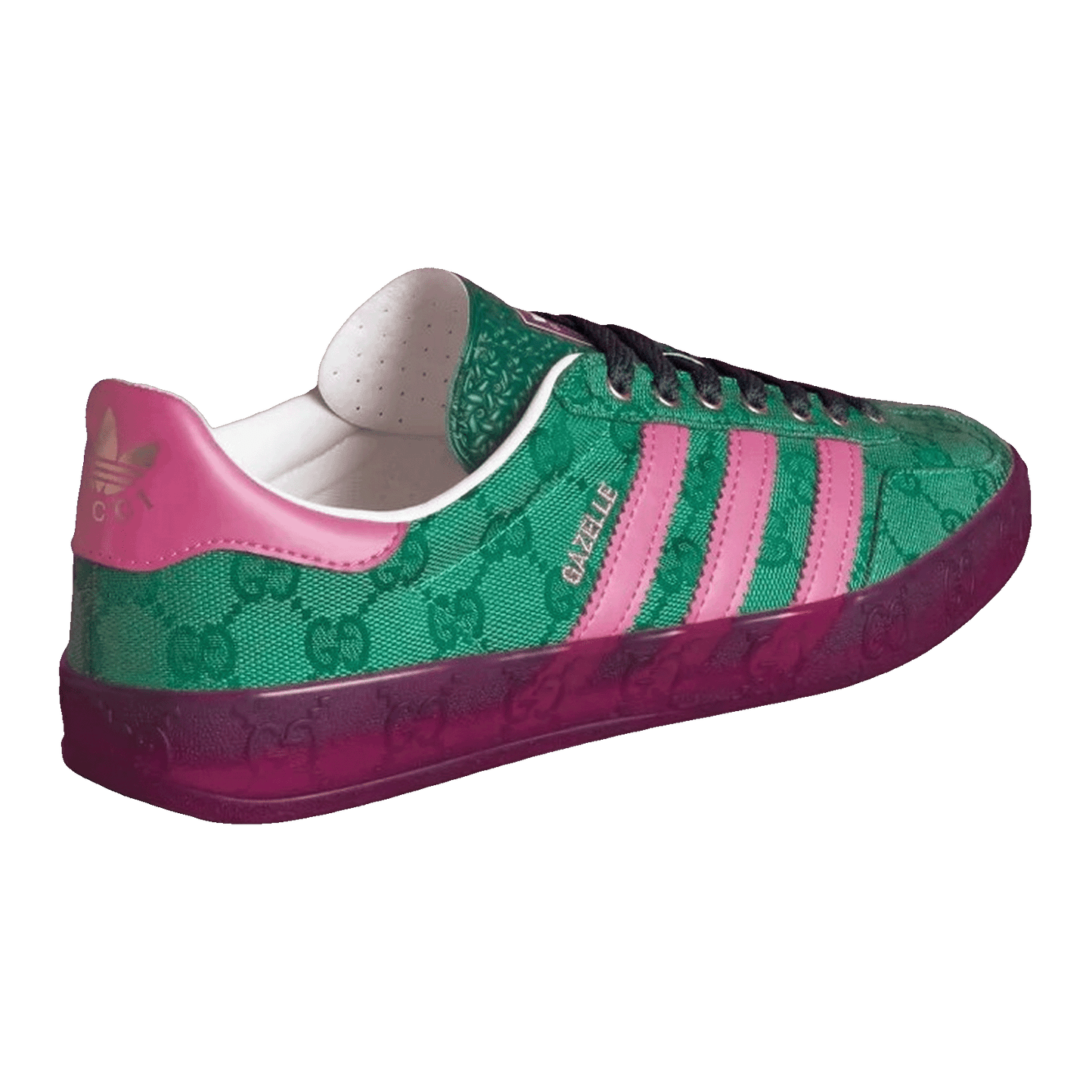 adidas x Gucci Gazelle Green GG Monogram (W) Back IE4795