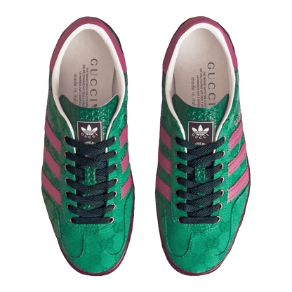 adidas x Gucci Gazelle Green GG Monogram (W) Oben IE4795