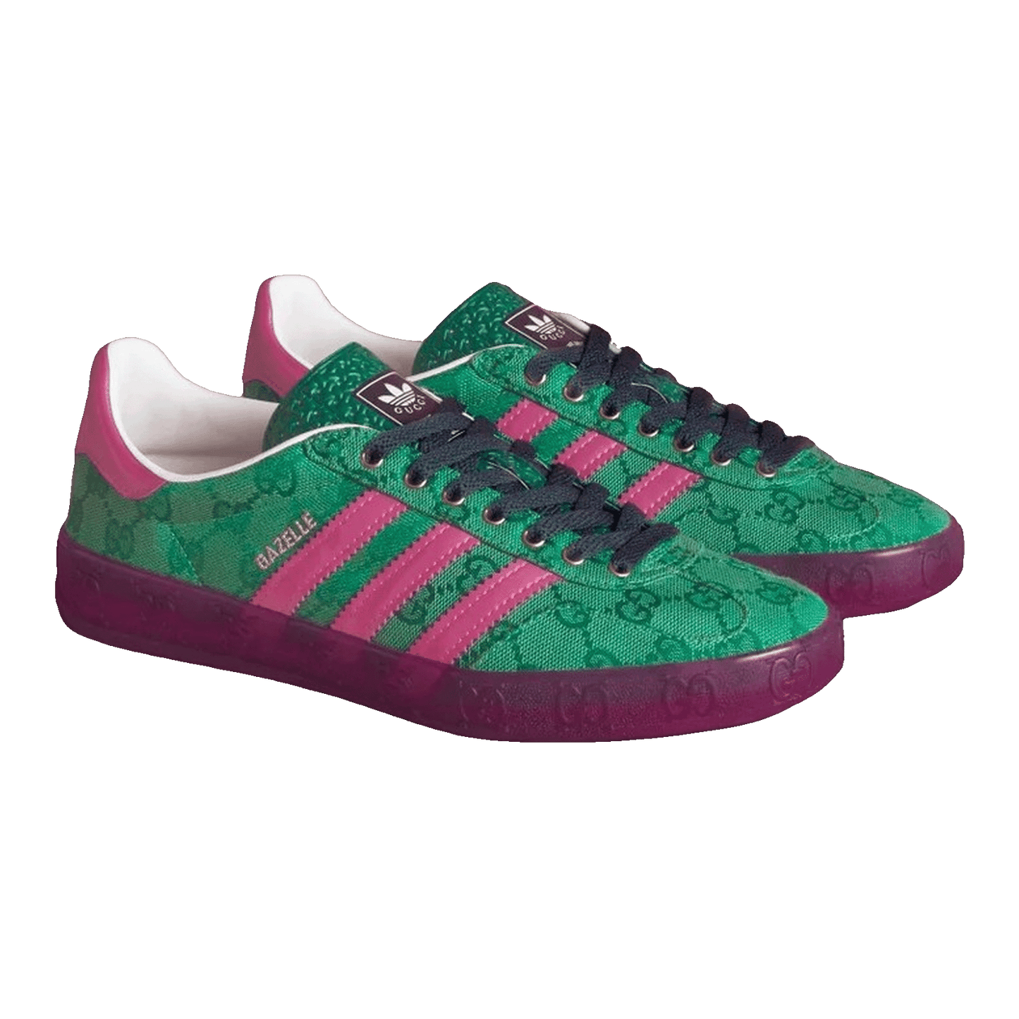 adidas x Gucci Gazelle Green GG Monogram (W) Side IE4795