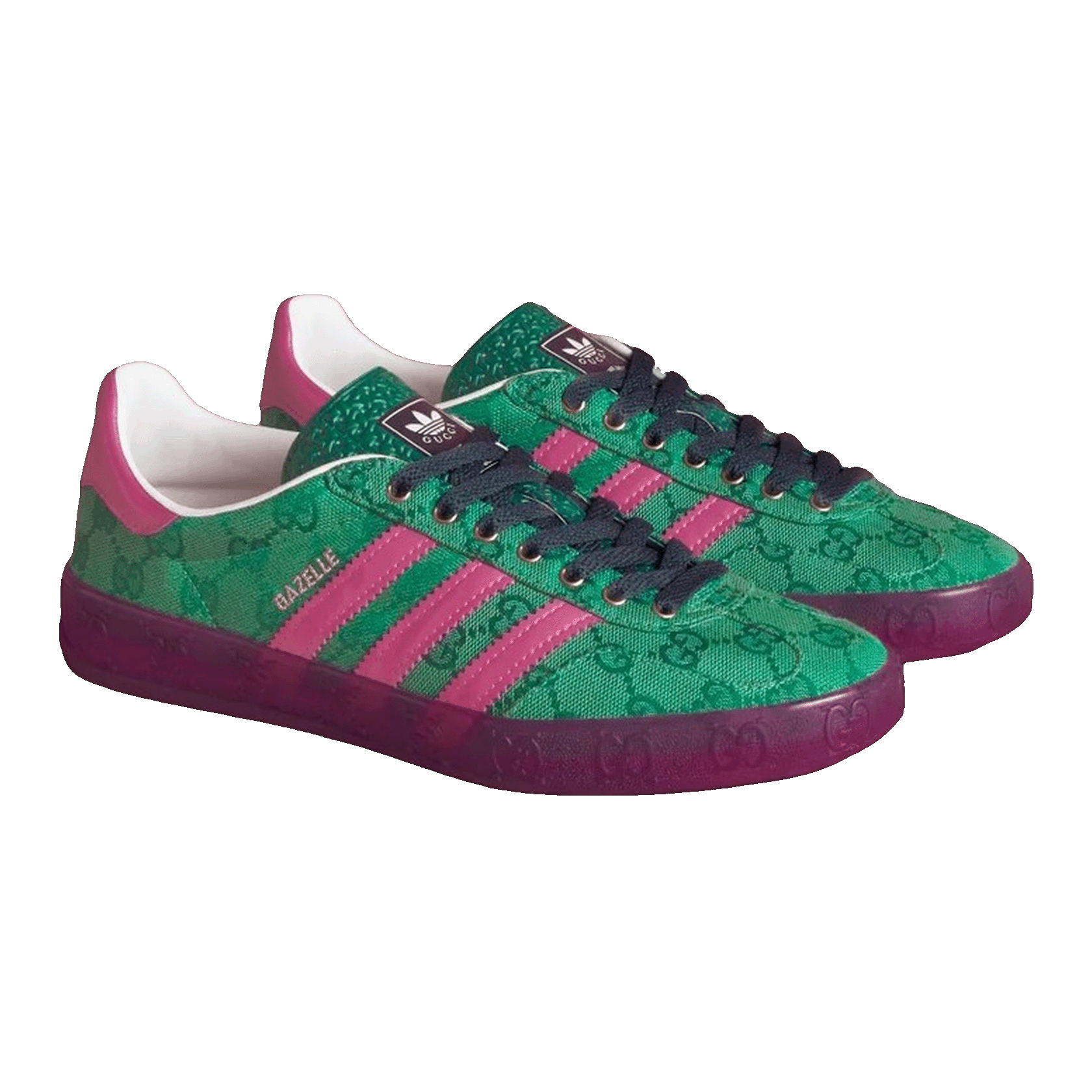adidas x Gucci Gazelle Green GG Monogram (W) Side IE4795