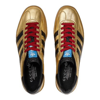 adidas x Gucci Gazelle Metallic Gold Oben 707847 AAA2M 8043
