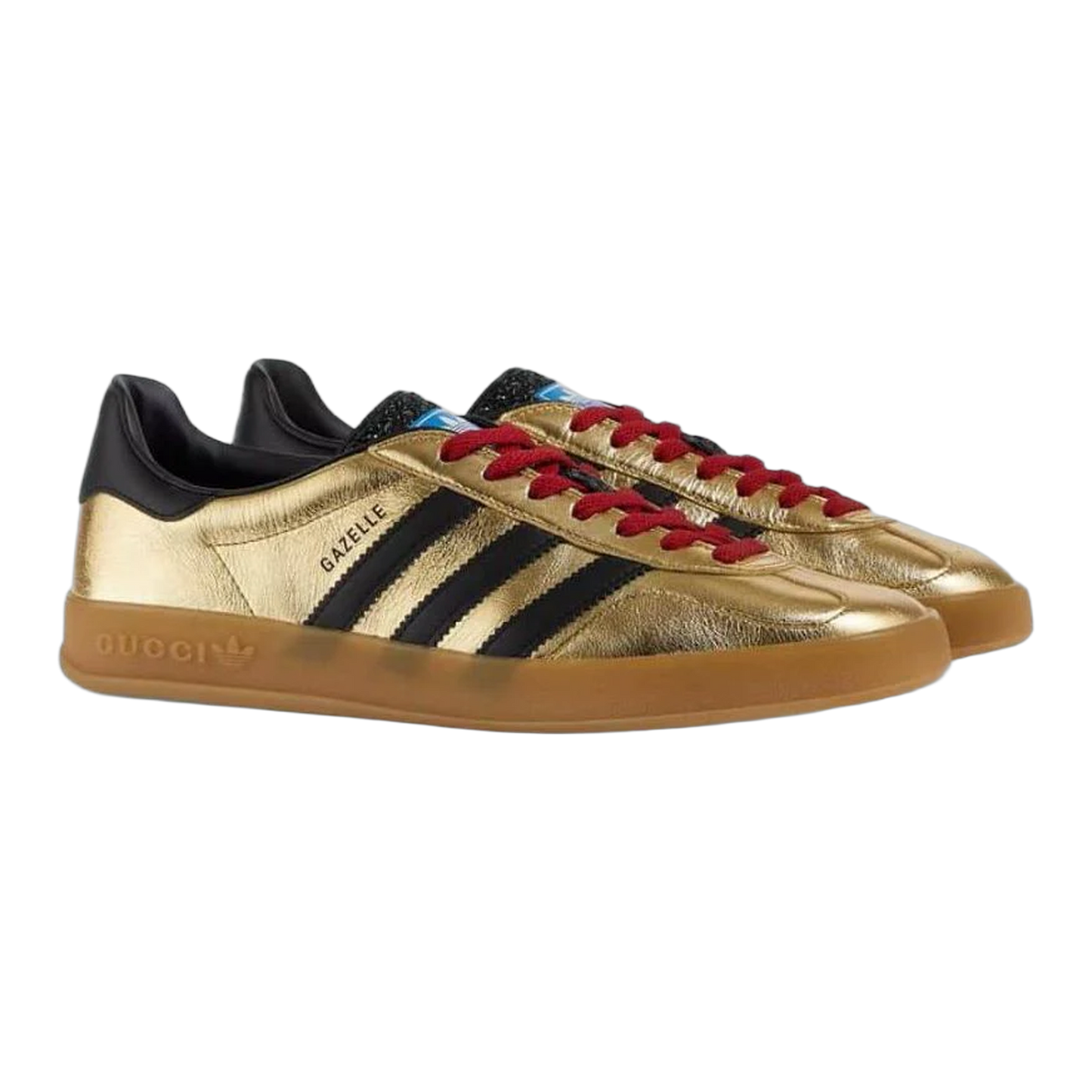 adidas x Gucci Gazelle Metallic Gold Side 707847 AAA2M 8043
