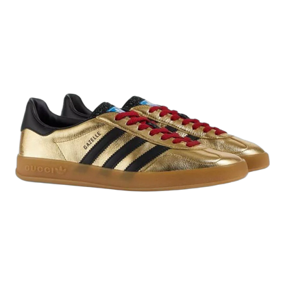 adidas x Gucci Gazelle Metallic Gold Side 707847 AAA2M 8043