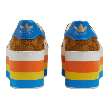 adidas x Gucci Gazelle Original GG Multicolor Platform (W) Back 707873_UWV20_7163