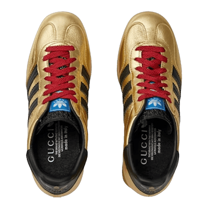adidas x Gucci Gazelle Wedge Gold Metallic Black (W) Oben