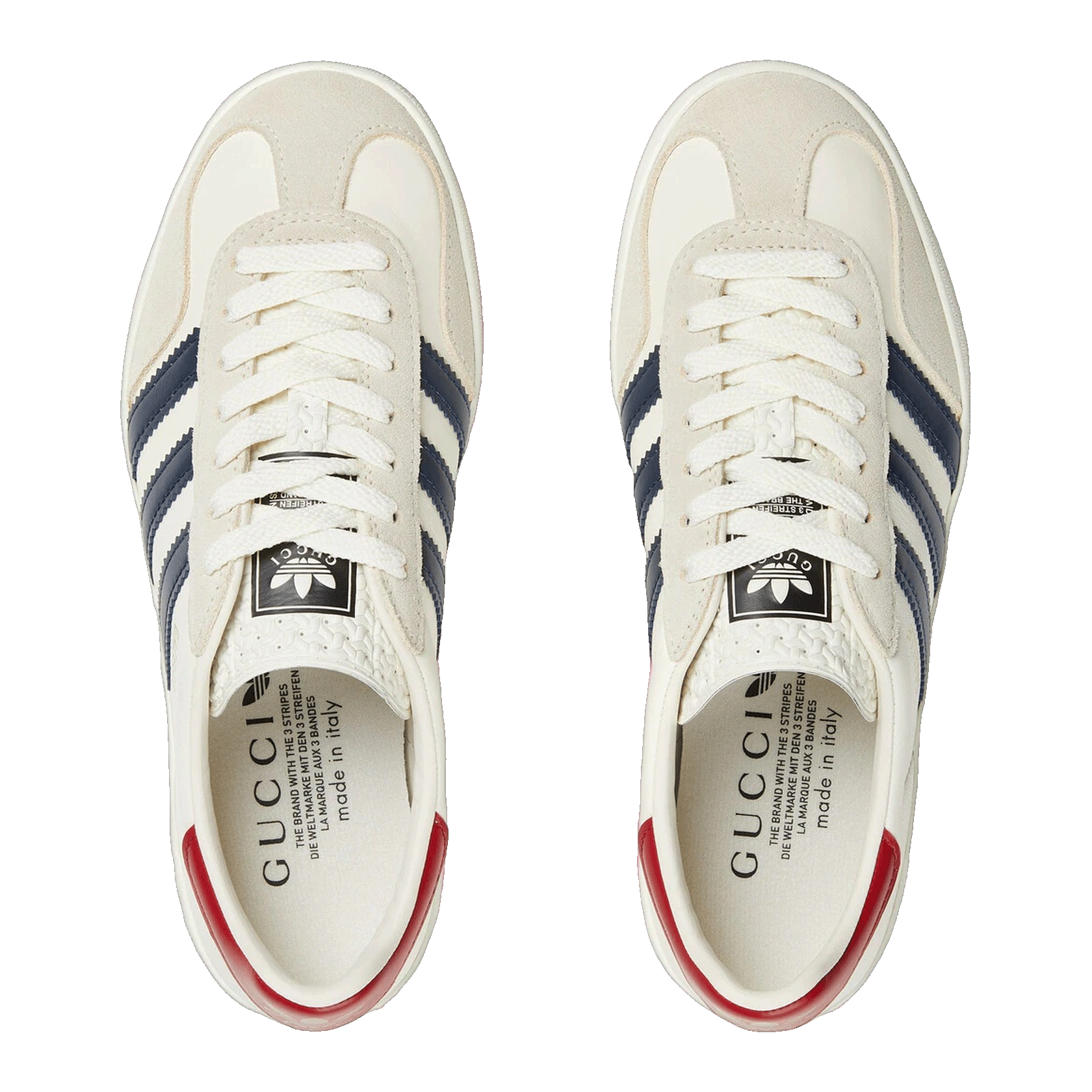 adidas x Gucci Gazelle White (W) Oben