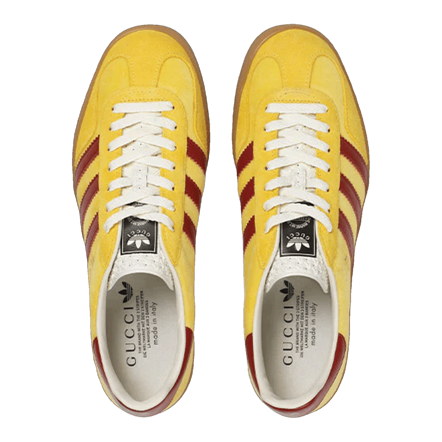 adidas x Gucci Gazelle Yellow Oben 7078489STU07170