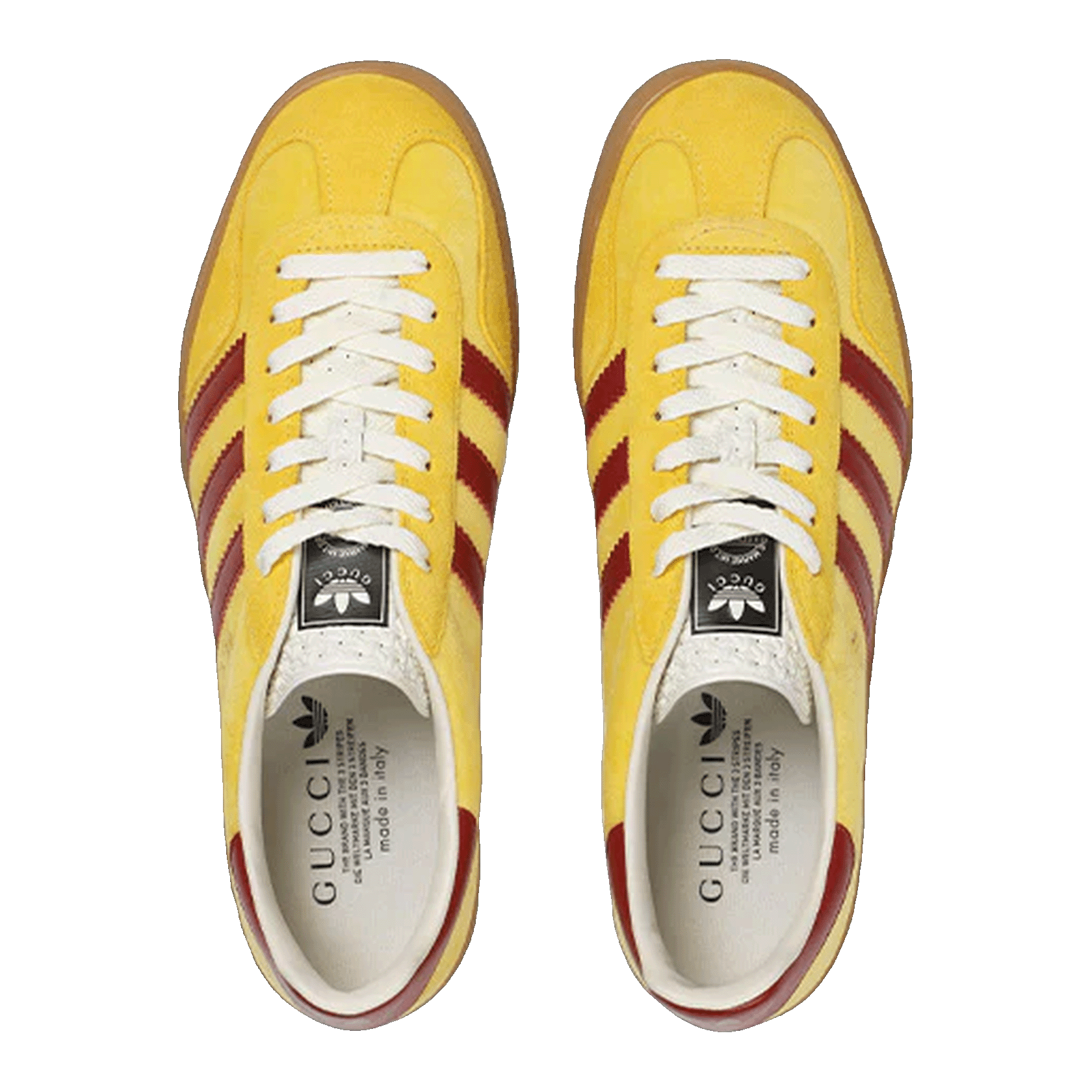 adidas x Gucci Gazelle Yellow Oben 7078489STU07170