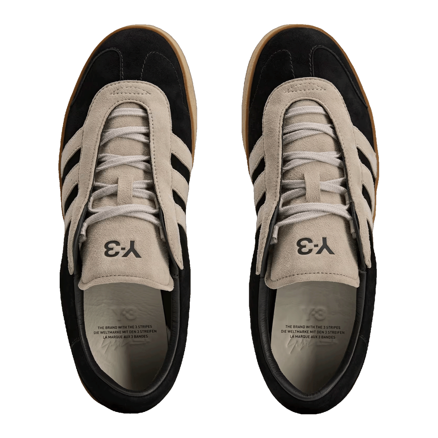 adidas Y-3 Gazelle Black Light Brown Gum Oben KI4340