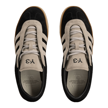 adidas Y-3 Gazelle Black Light Brown Gum Oben KI4340