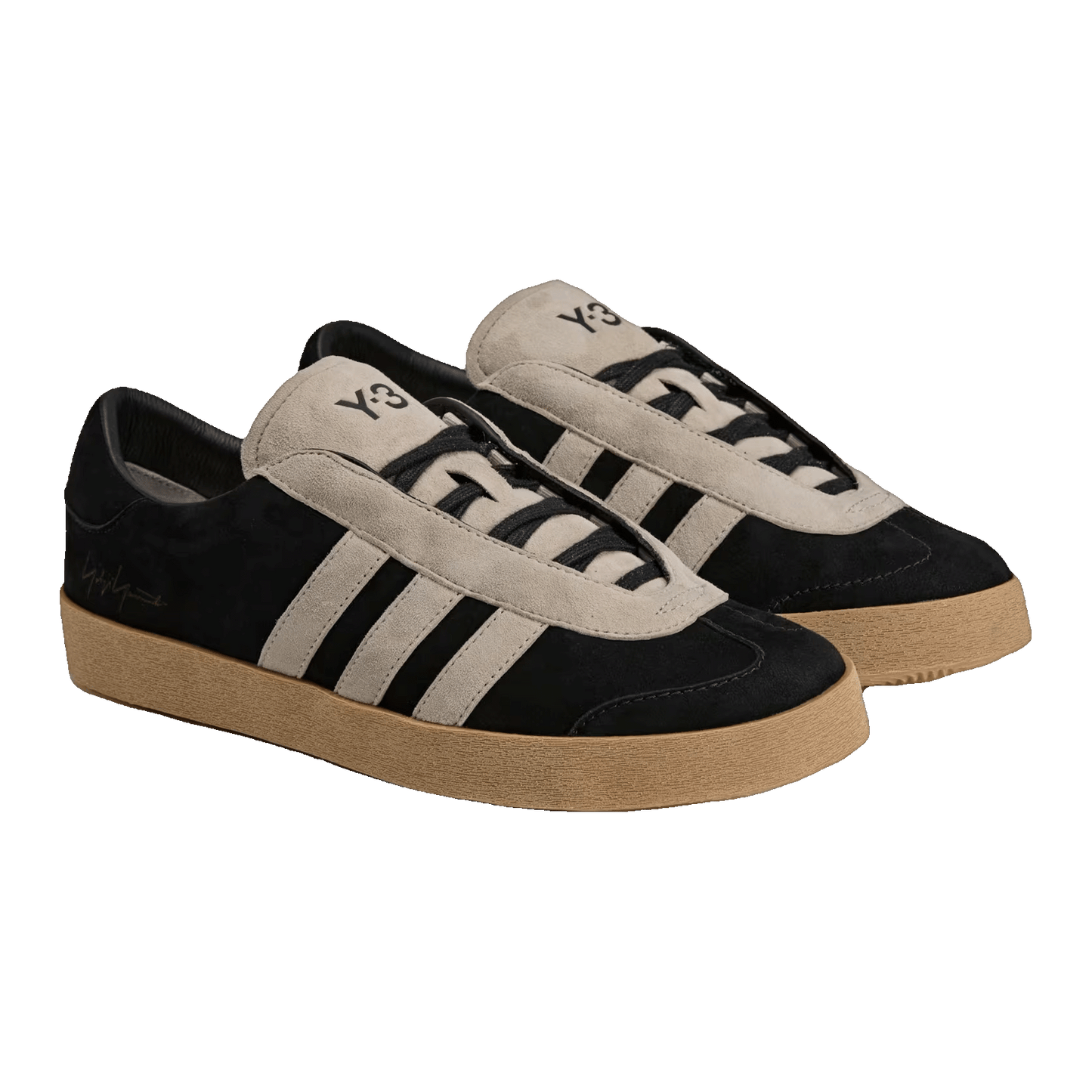 adidas Y-3 Gazelle Black Light Brown Gum Side KI4340