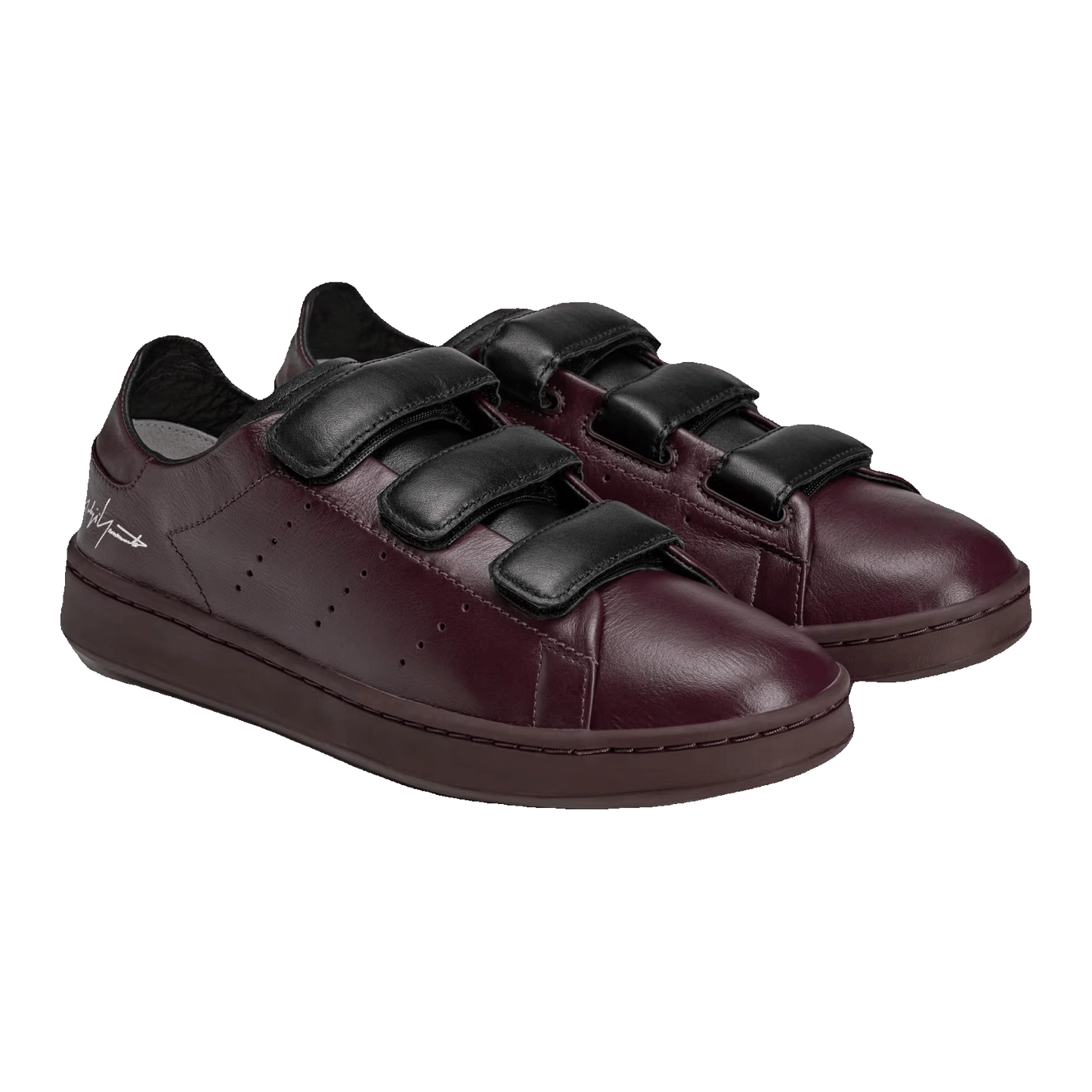 adidas Y-3 Stan Smith Shadow Maroon Black Side JR6641