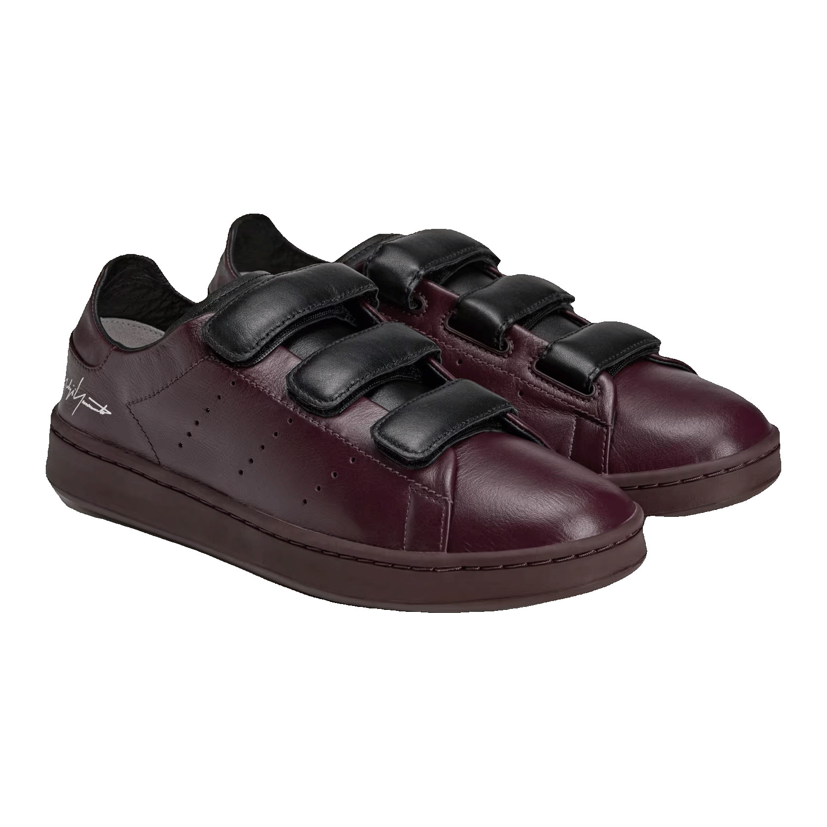 adidas Y-3 Stan Smith Shadow Maroon Black Side JR6641