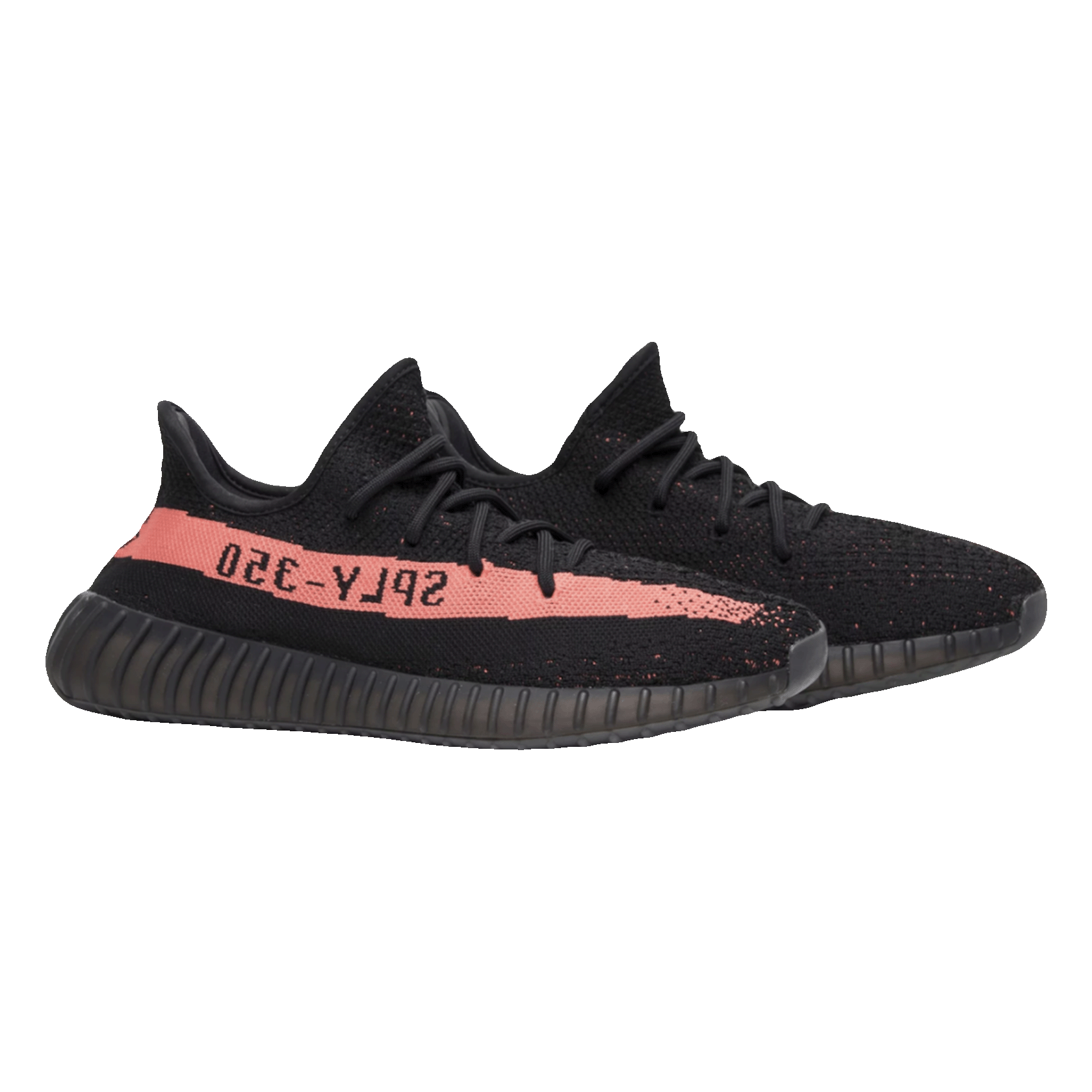 adidas Yeezy Boost 350 V2 Core Black Red Side