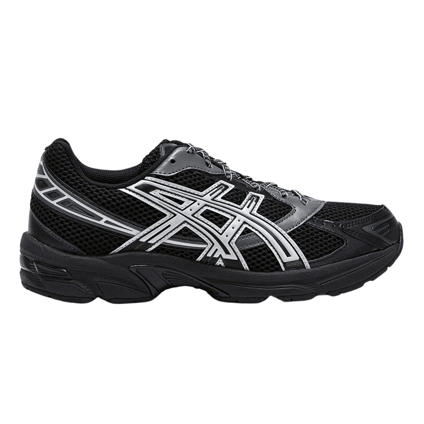 ASICS Gel 1130 Black Glacier Grey Forty Four Sneaker