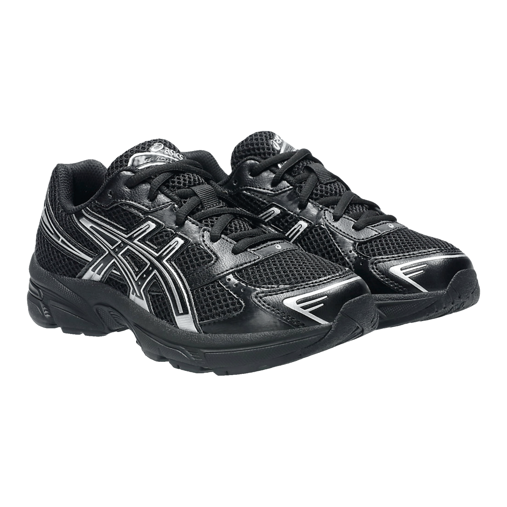 ASICS Gel-1130 Black Pure Silver (GS) Side