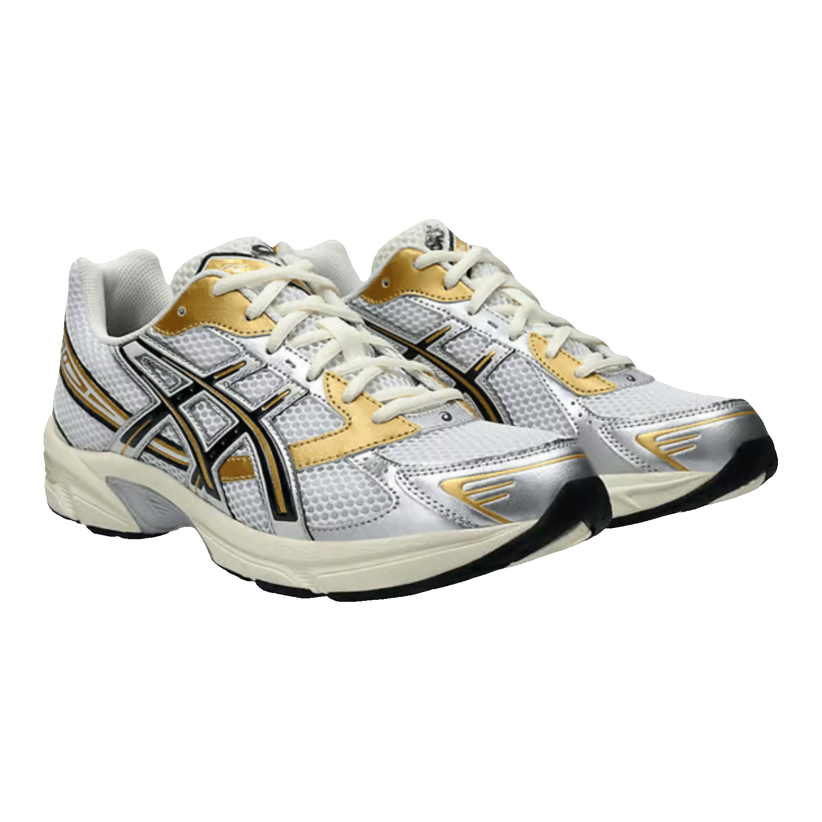 ASICS Gel-1130 White Black Gold Side