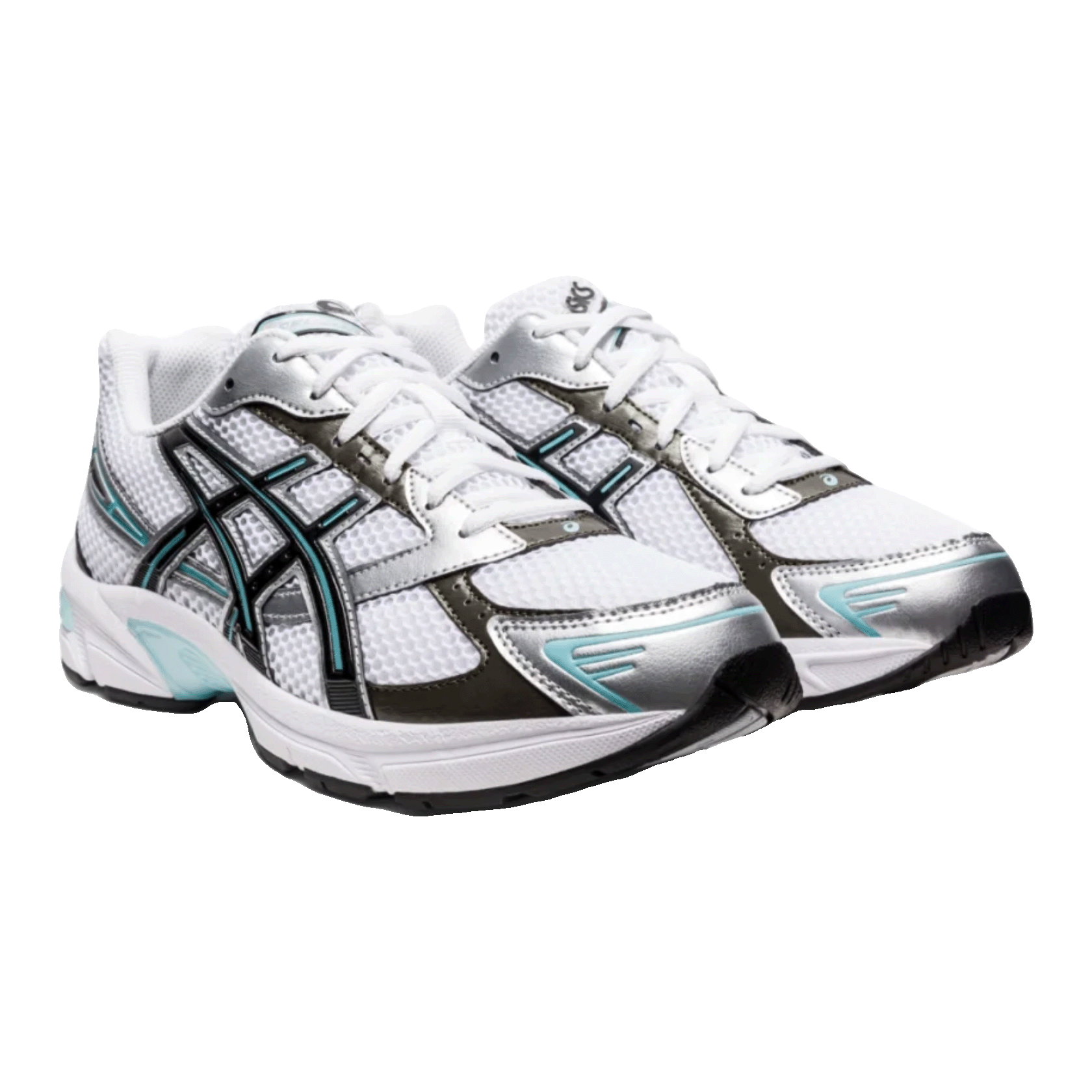 ASICS Gel-1130 White Black Turquoise Side