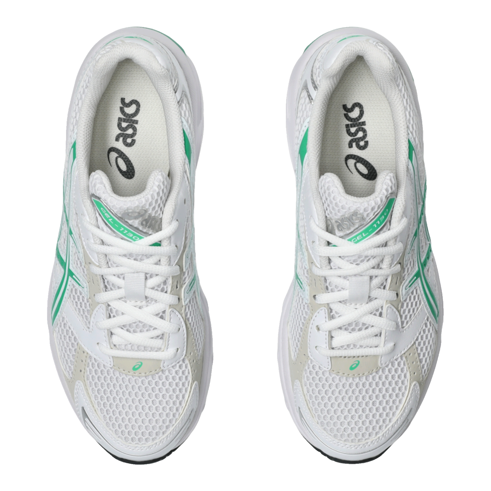 ASICS Gel-1130 White Malachite Green (W) Oben