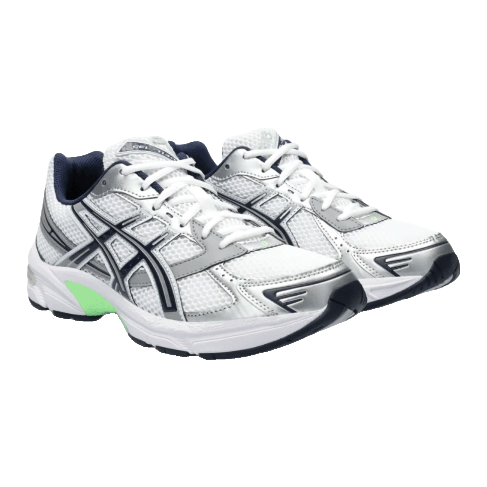 ASICS Gel-1130 White Mid Grey Lime Green Side