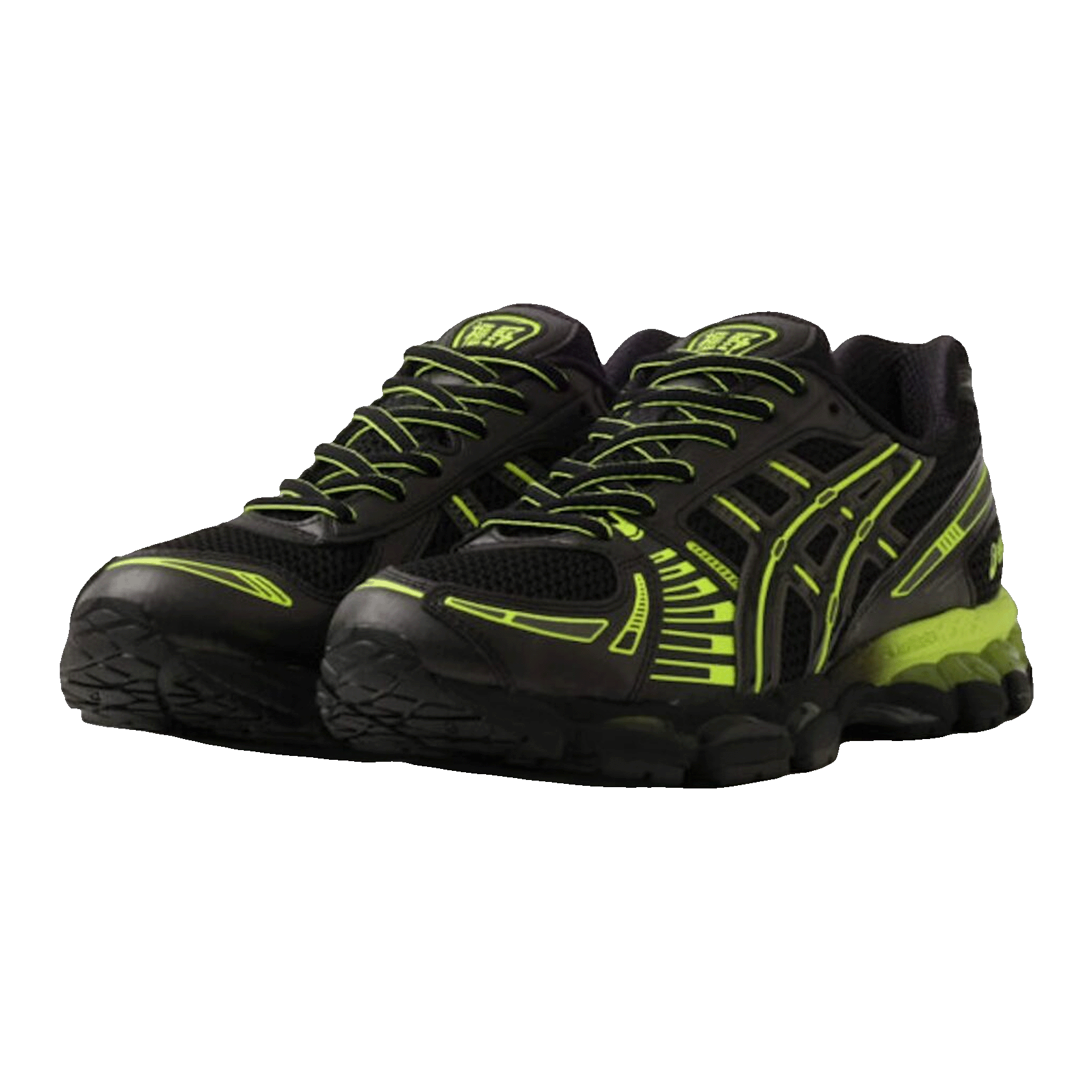 ASICS Gel-Kayano 12.1 Albino & Preto Black Green Side 1203B227-001
