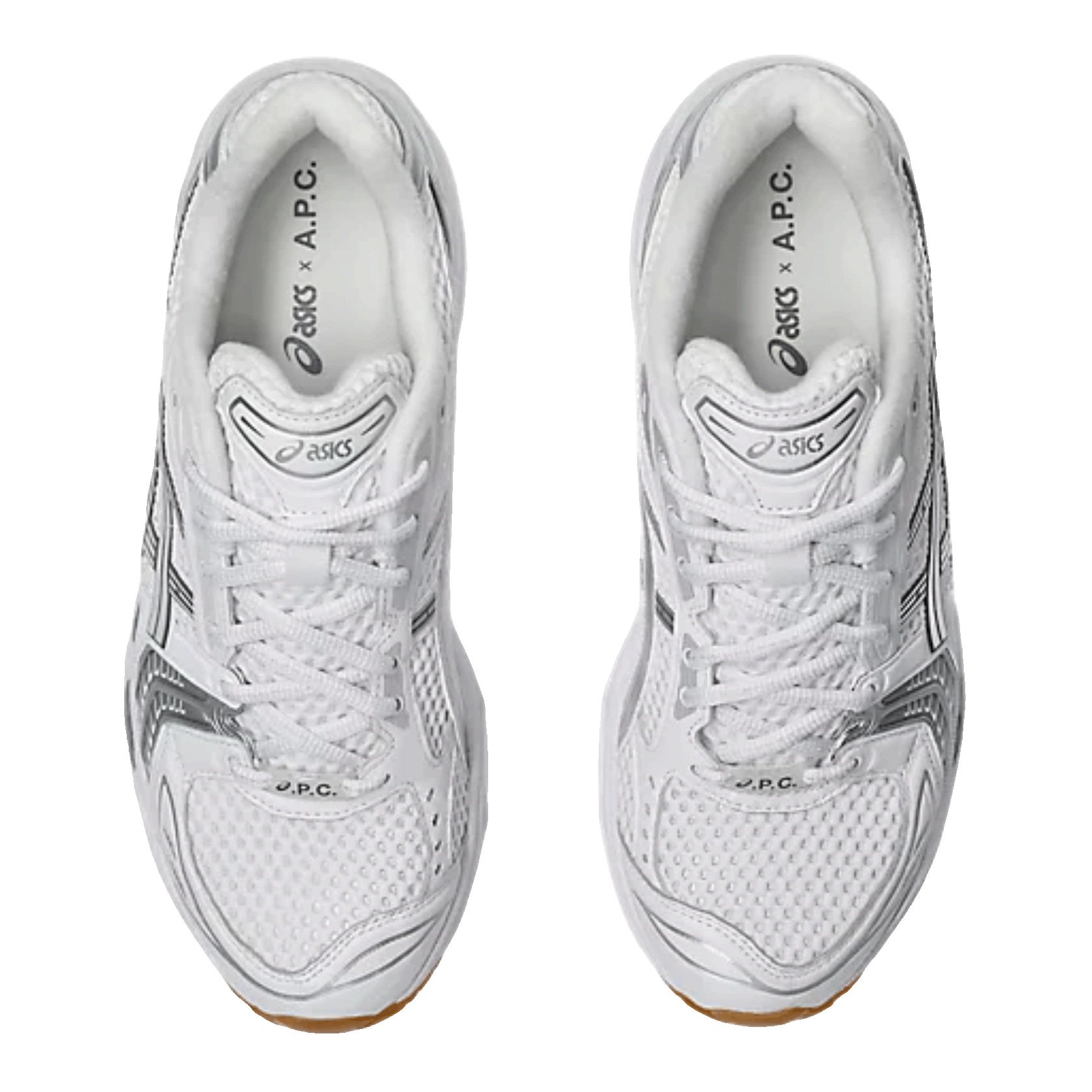 ASICS Gel-Kayano 14 A.P.C. White Pure Silver Oben