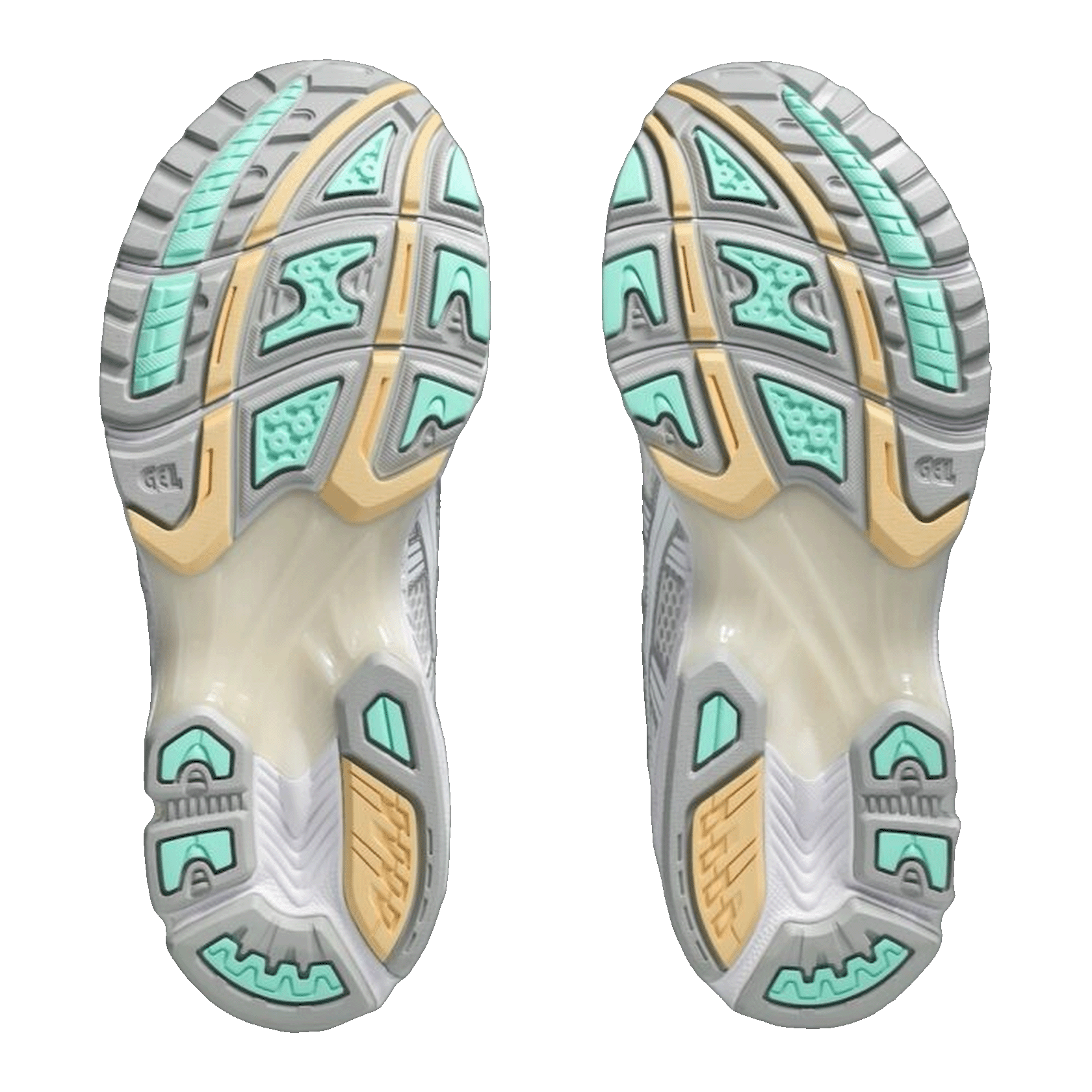 ASICS Gel-Kayano 14 White Mint Gold Sohle